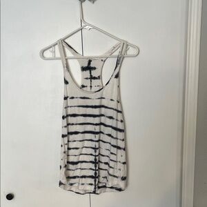 Artisan Black and White Tie-Dye Tank Top